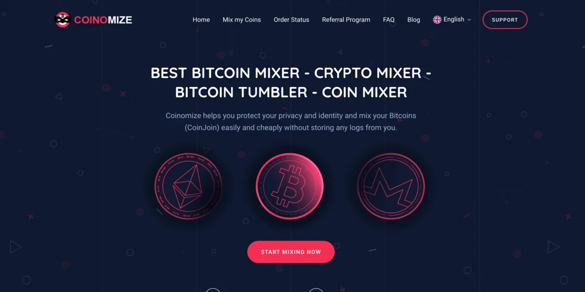 Coinomize BTC tumbler logo